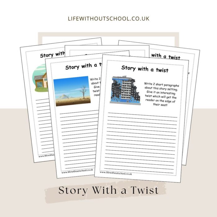 Creative Writing Prompts - Story with a Twist - 5 Pages