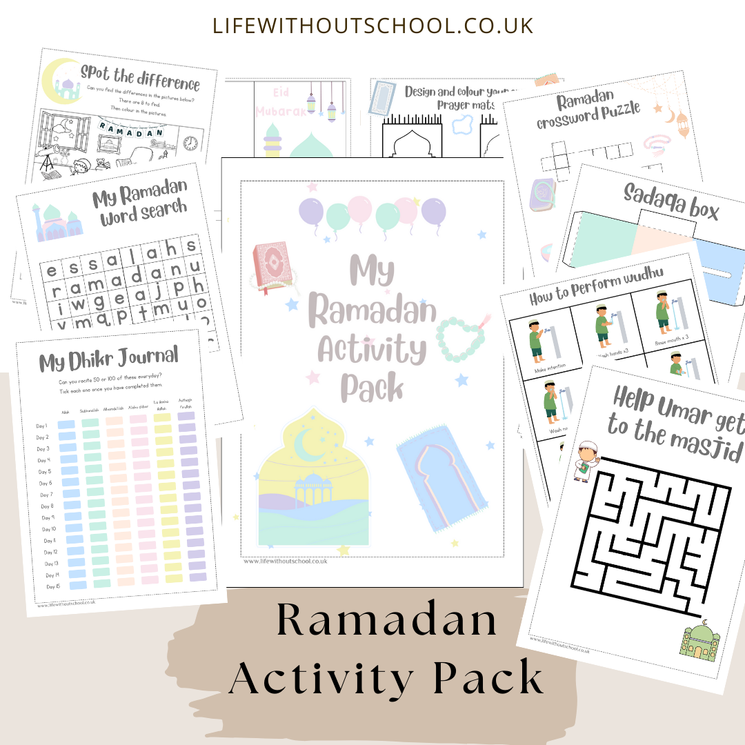 Ramadan Activity Pack free PDF - Life Without School