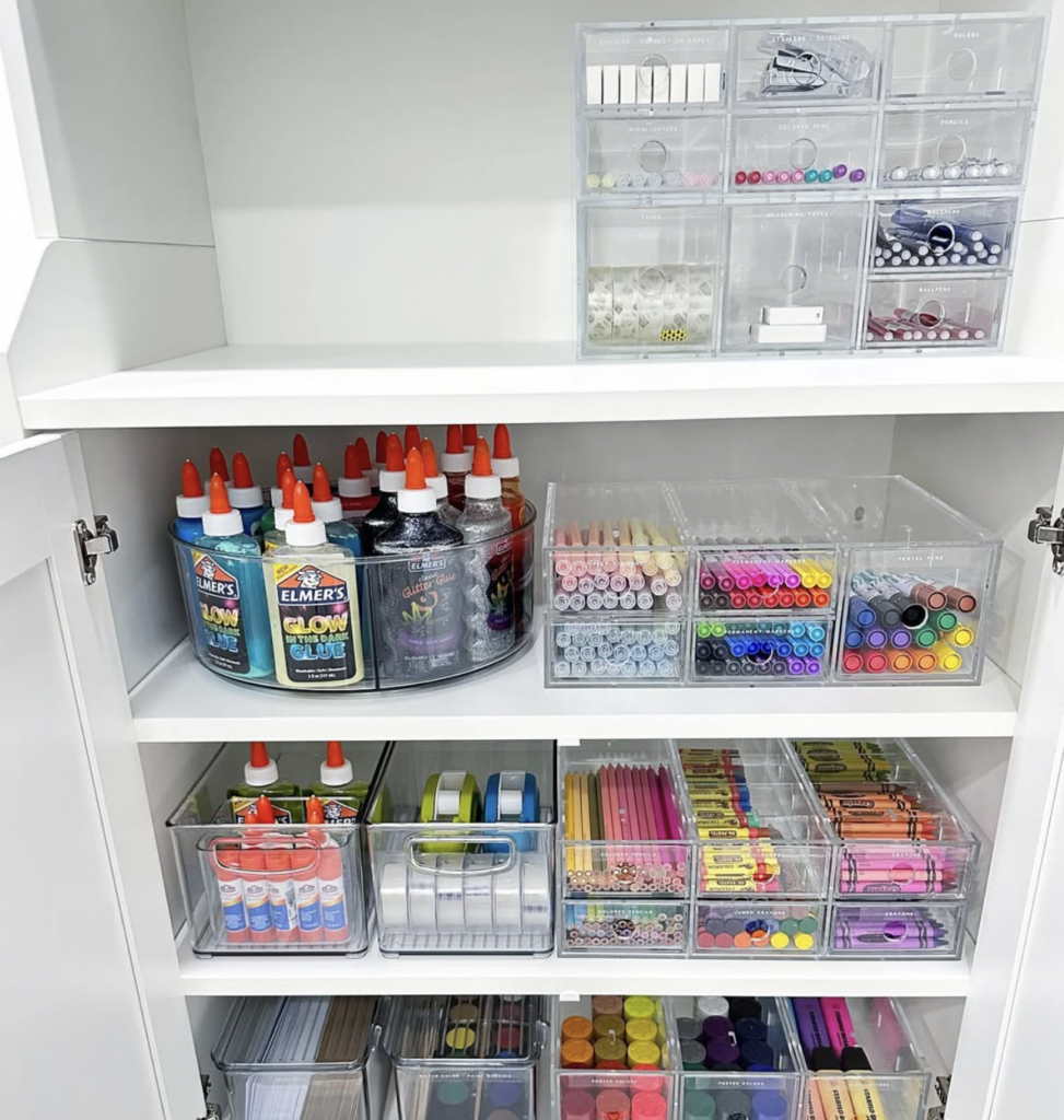 homeschool organisation small spaces