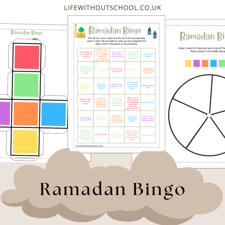 Ramadan activity - Ramadan bingo