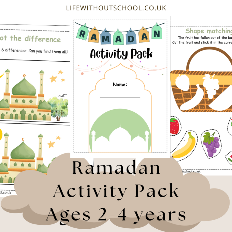 Ramadan activity pack age 2-4yrs free