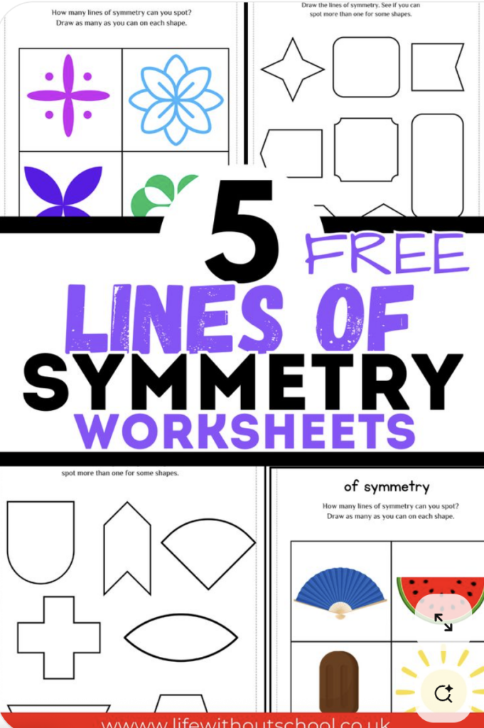 Lines of Symmetry Worksheets - Life Without School