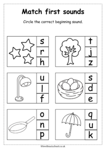 phonics worksheets phase 1 and 2